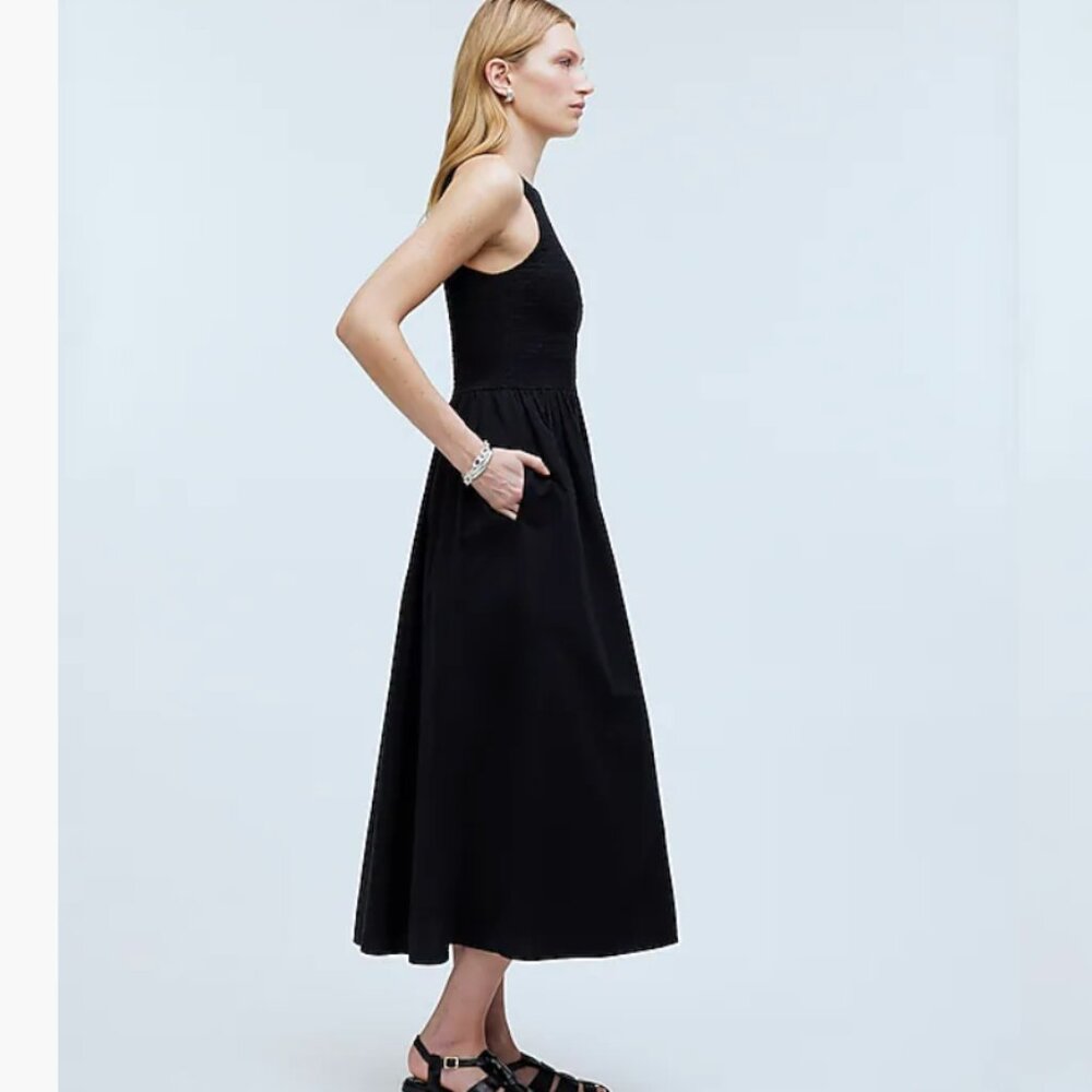 Madewell The Melody Smocked Midi Dress NWT - Picture 3 of 8
